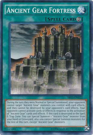 Ancient Gear Fortress SR03 EN022 Common Unlimited Ancient Gear Fortress SR03 EN022 Common Unlimited
