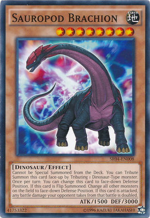 Sauropod Brachion SR04 EN008 Common Unlimited Structure Deck Dinosmasher s Fury Unlimited Singles Sauropod Brachion SR04 EN008 Common Unlimited Structure Deck Dinosmasher s Fury Unlimited Singles