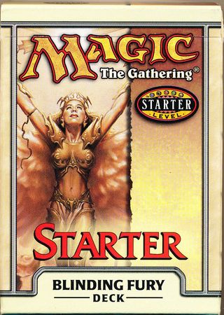 Starter 1999 Blinding Fury Preconstructed Unsealed Theme Deck MTG Magic The Gathering Memorabilia Starter 1999 Blinding Fury Preconstructed Unsealed Theme Deck MTG Magic The Gathering Memorabilia