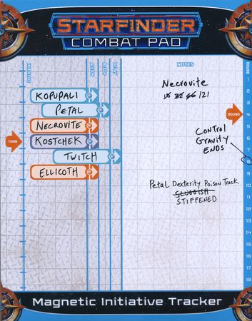 Starfinder Combat pad Paizo PZ07106 Starfinder Combat pad Paizo PZ07106