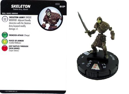 Skeleton 003 WIZKIDS Undead Gravity Feed Heroclix Skeleton 003 WIZKIDS Undead Gravity Feed Heroclix