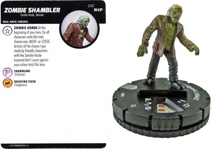Zombie Shambler 010 WIZKIDS Undead Gravity Feed Heroclix Zombie Shambler 010 WIZKIDS Undead Gravity Feed Heroclix
