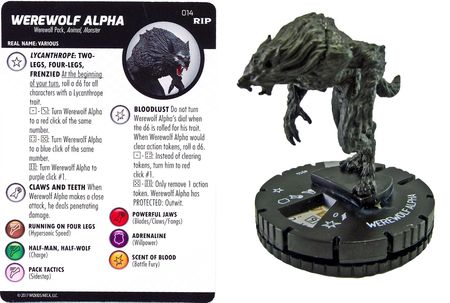 Werewolf Alpha 014 WIZKIDS Undead Gravity Feed Heroclix Werewolf Alpha 014 WIZKIDS Undead Gravity Feed Heroclix