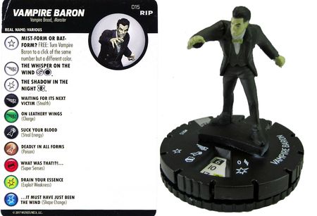 Vampire Baron 015 WIZKIDS Undead Gravity Feed Heroclix Vampire Baron 015 WIZKIDS Undead Gravity Feed Heroclix