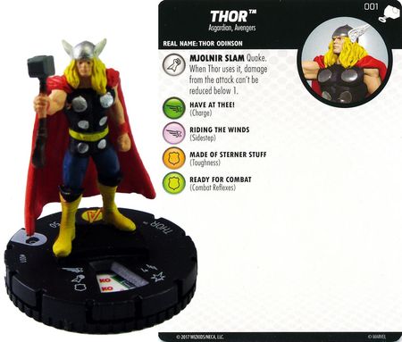 Thor 001 The Mighty Thor Marvel Heroclix Thor 001 The Mighty Thor Marvel Heroclix