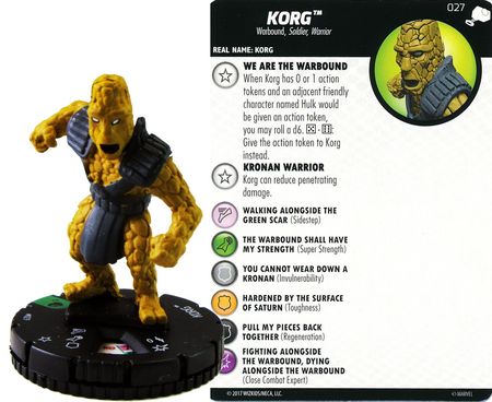 Korg 027 The Mighty Thor Marvel Heroclix The Mighty Thor Singles Korg 027 The Mighty Thor Marvel Heroclix The Mighty Thor Singles
