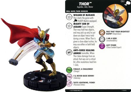 Heroclix Mighty Thor # 008 Warrior of Asgard 