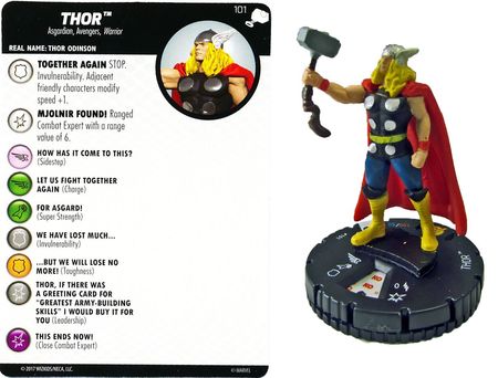 Thor 101 Die Mächtig Thor Marvel Heroclix Starter Figur