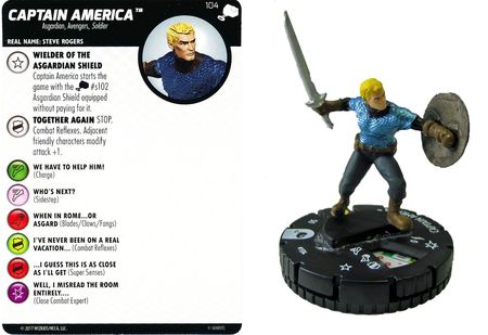 Captain America 104 The Mighty Thor Marvel Heroclix Captain America 104 The Mighty Thor Marvel Heroclix