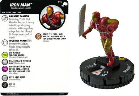Iron Man 105 The Mighty Thor Marvel Heroclix The Mighty Thor Singles Iron Man 105 The Mighty Thor Marvel Heroclix The Mighty Thor Singles