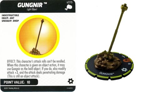 gungnir s015 chase rare the mighty thor marvel heroclix gungnir s015 chase rare the mighty thor marvel heroclix