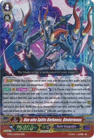 One who Splits Darkness Bledermaus G BT11 009EN Triple Rare RRR G Booster Set 11 Demonic Advent Singles One who Splits Darkness Bledermaus G BT11 009EN Triple Rare RRR G Booster Set 11 Demonic Advent Singles