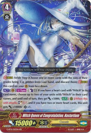 Witch Queen of Congratulation Nasturtium G BT11 013EN Double Rare RR Witch Queen of Congratulation Nasturtium G BT11 013EN Double Rare RR