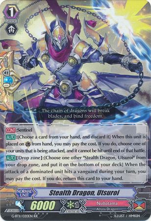Stealth Dragon Utsuroi G BT11 020EN Double Rare RR Stealth Dragon Utsuroi G BT11 020EN Double Rare RR
