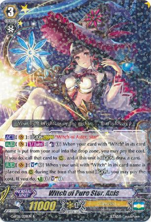Witch of Pure Star Anis G BT11 028EN Rare R G Booster Set 11 Demonic Advent Singles Witch of Pure Star Anis G BT11 028EN Rare R G Booster Set 11 Demonic Advent Singles
