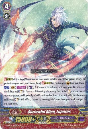Sorrowful Slice Lujairus G BT11 038EN Rare R G Booster Set 11 Demonic Advent Singles Sorrowful Slice Lujairus G BT11 038EN Rare R G Booster Set 11 Demonic Advent Singles
