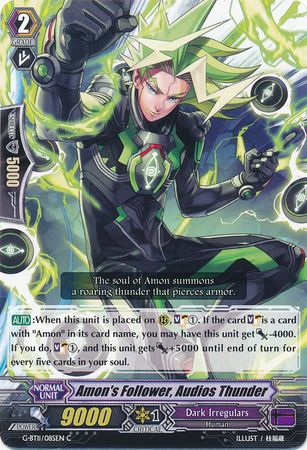 Amon s Follower Audios Thunder G BT11 085EN Common C G Booster Set 11 Demonic Advent Singles Amon s Follower Audios Thunder G BT11 085EN Common C G Booster Set 11 Demonic Advent Singles