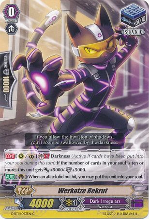 Werkatze Rekrut G BT11 093EN Common C G Booster Set 11 Demonic Advent Singles Werkatze Rekrut G BT11 093EN Common C G Booster Set 11 Demonic Advent Singles