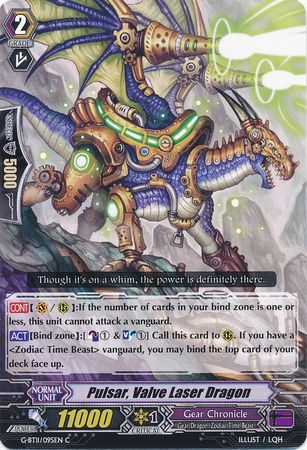 Pulsar Valve Laser Dragon G BT11 095EN Common C G Booster Set 11 Demonic Advent Singles Pulsar Valve Laser Dragon G BT11 095EN Common C G Booster Set 11 Demonic Advent Singles