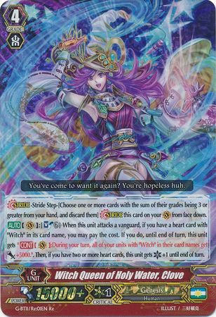 Witch Queen of Holy Water Clove G BT11 Re 01EN Triple Rare RRR G Booster Set 11 Demonic Advent Singles Witch Queen of Holy Water Clove G BT11 Re 01EN Triple Rare RRR G Booster Set 11 Demonic Advent Singles