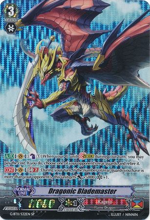 Dragonic Blademaster G BT11 S32EN Special Parallel SP G Booster Set 11 Demonic Advent Singles Dragonic Blademaster G BT11 S32EN Special Parallel SP G Booster Set 11 Demonic Advent Singles