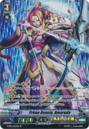 Prime Beauty Amaruda G BT11 S03EN Special Parallel SP G Booster Set 11 Demonic Advent Singles Prime Beauty Amaruda G BT11 S03EN Special Parallel SP G Booster Set 11 Demonic Advent Singles