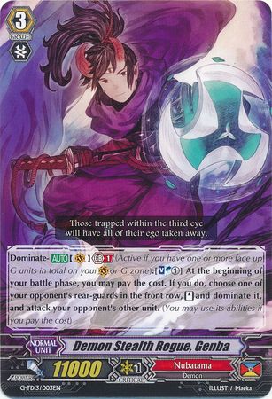 Demon Stealth Rogue Genba G TD13 003EN G Trial Deck 13 Evil Eye Sovereign Singles Demon Stealth Rogue Genba G TD13 003EN G Trial Deck 13 Evil Eye Sovereign Singles