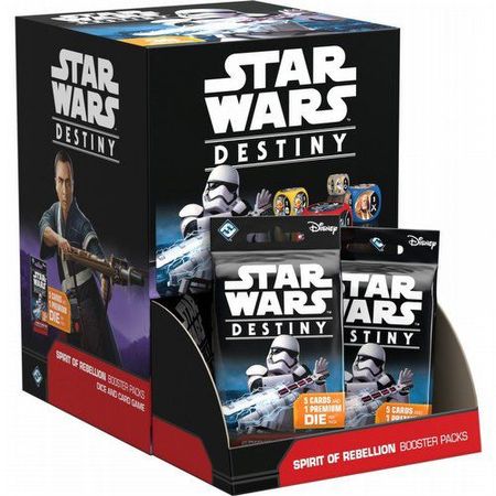 Star Wars Destiny Spirit of Rebellion Booster Box of 36 Packs All Star Wars Destiny Sealed Product Star Wars Destiny Spirit of Rebellion Booster Box of 36 Packs All Star Wars Destiny Sealed Product