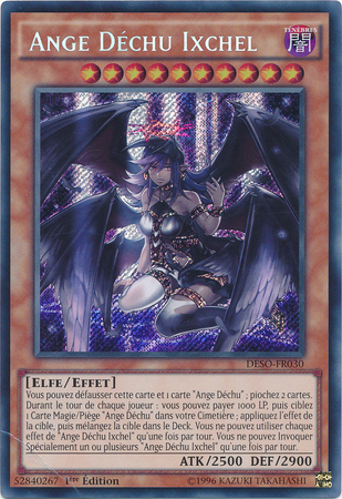 Ange Dechu Ixchel DESO FR030 Secret Rare 1st Edition French Yugioh Cards Ange Dechu Ixchel DESO FR030 Secret Rare 1st Edition French Yugioh Cards