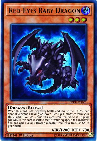 Red-eyes Baby Dragon - Legendary Duelists - Yugioh 