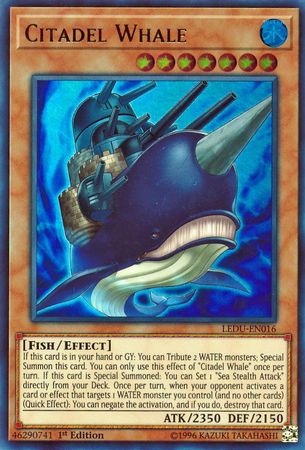 Citadel Whale LEDU EN016 Ultra Rare 1st Edition Citadel Whale LEDU EN016 Ultra Rare 1st Edition