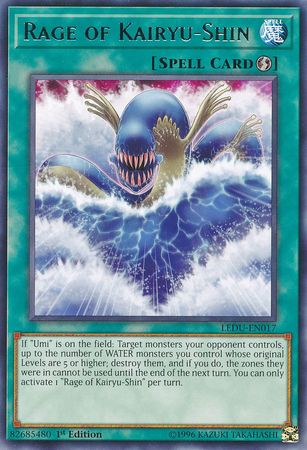 Rage of Kairyu Shin LEDU EN017 Rare 1st Edition Rage of Kairyu Shin LEDU EN017 Rare 1st Edition