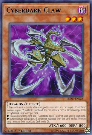 Cyberdark Claw LEDU EN023 Rare 1st Edition Cyberdark Claw LEDU EN023 Rare 1st Edition