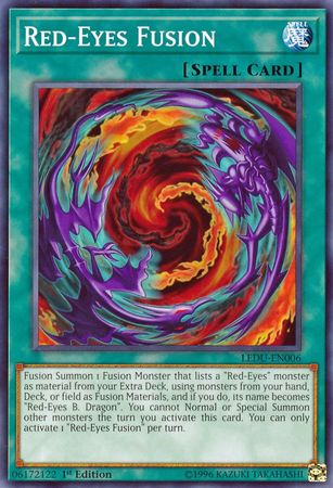 Red Eyes Fusion LEDU EN006 Common 1st Edition Legendary Duelists Singles Red Eyes Fusion LEDU EN006 Common 1st Edition Legendary Duelists Singles