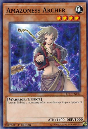 Amazoness Archer LEDU EN012 Common 1st Edition Amazoness Archer LEDU EN012 Common 1st Edition