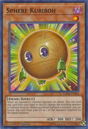 Sphere Kuriboh LEDU EN043 Common 1st Edition Sphere Kuriboh LEDU EN043 Common 1st Edition