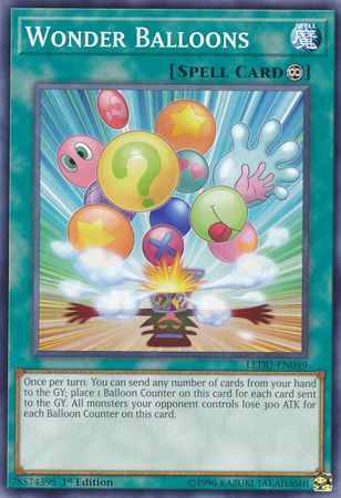 Wonder Balloons LEDU EN049 Common 1st Edition Legendary Duelists Singles Wonder Balloons LEDU EN049 Common 1st Edition Legendary Duelists Singles