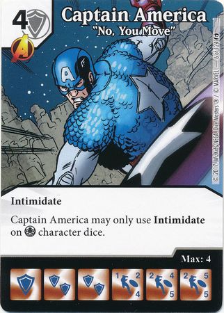 Captain America No You Move 6 124 Common Marvel Dice Masters Guardians of the Galaxy Singles Captain America No You Move 6 124 Common Marvel Dice Masters Guardians of the Galaxy Singles