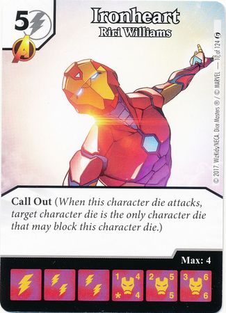 Ironheart Riri Williams 17 124 Common Marvel Dice Masters Guardians of the Galaxy Singles Ironheart Riri Williams 17 124 Common Marvel Dice Masters Guardians of the Galaxy Singles
