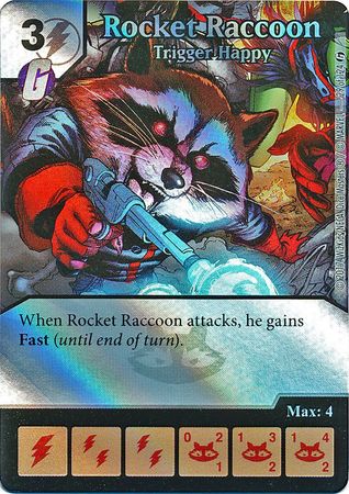 Rocket Raccoon Trigger Happy Foil 29 124 Common Marvel Dice Masters Guardians of the Galaxy Foil Singles Rocket Raccoon Trigger Happy Foil 29 124 Common Marvel Dice Masters Guardians of the Galaxy Foil Singles