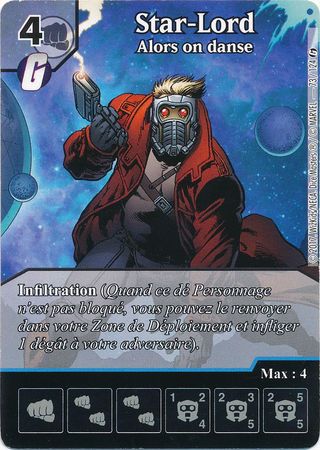 Star Lord Alors on danse 73 127 Promo Marvel Dice Masters Guardians of the Galaxy Singles Star Lord Alors on danse 73 127 Promo Marvel Dice Masters Guardians of the Galaxy Singles