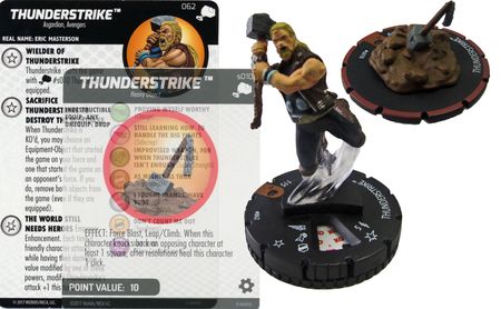 Thunderstrike 062 w Thunderstrike S010 Chase Rare The Mighty Thor Marvel Heroclix The Mighty Thor Singles Thunderstrike 062 w Thunderstrike S010 Chase Rare The Mighty Thor Marvel Heroclix The Mighty Thor Singles