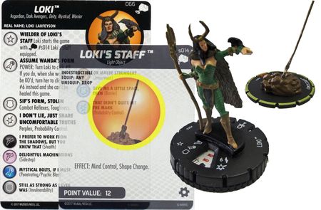 Loki 066 Chase with Loki s Staff S014 Chase The Mighty Thor Marvel Heroclix The Mighty Thor Singles Loki 066 Chase with Loki s Staff S014 Chase The Mighty Thor Marvel Heroclix The Mighty Thor Singles