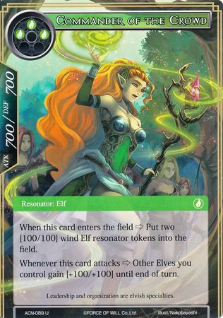 Commander of the Crowd ACN 089 Uncommon Commander of the Crowd ACN 089 Uncommon