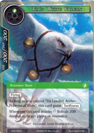 Tia s White Falcon ACN 109 Rare Force of Will Ancient Nights ACN Singles Tia s White Falcon ACN 109 Rare Force of Will Ancient Nights ACN Singles