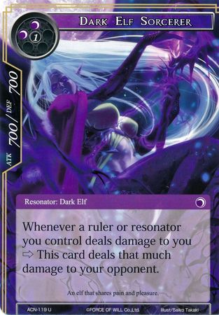 Dark Elf Sorcerer ACN 119 Uncommon Force of Will Ancient Nights ACN Singles Dark Elf Sorcerer ACN 119 Uncommon Force of Will Ancient Nights ACN Singles