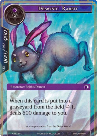 Demonic Rabbit ACN 124 Common Force of Will Ancient Nights ACN Singles Demonic Rabbit ACN 124 Common Force of Will Ancient Nights ACN Singles