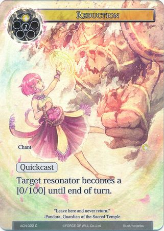 Reduction ACN 022 Common Full Art Force of Will Ancient Nights ACN Singles Reduction ACN 022 Common Full Art Force of Will Ancient Nights ACN Singles