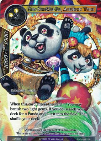Shin Shin Rei Rei Acrobatic Twins ACN 024 Rare Full Art Force of Will Ancient Nights ACN Singles Shin Shin Rei Rei Acrobatic Twins ACN 024 Rare Full Art Force of Will Ancient Nights ACN Singles