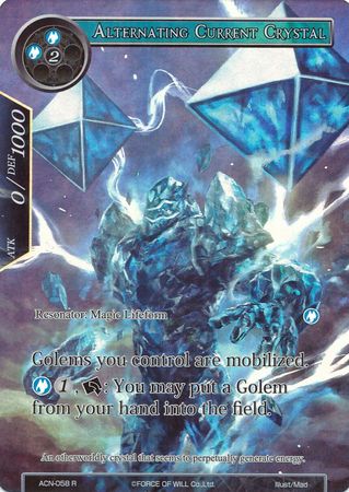 Alternating Current Crystal ACN 058 Rare Full Art Force of Will Ancient Nights ACN Singles Alternating Current Crystal ACN 058 Rare Full Art Force of Will Ancient Nights ACN Singles